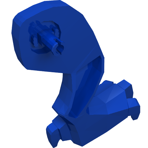 Rendu LDraw de Creature Body Part, Dragon Leg, Left [Plain], couleur indicative