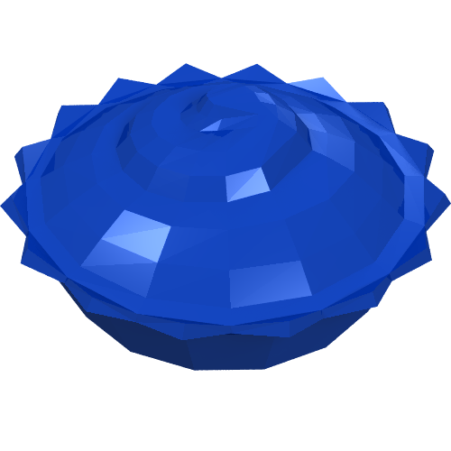 Rendu LDraw de Tarte alimentaire (Food Pie), couleur indicative