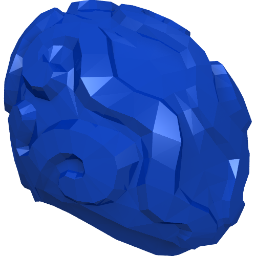 Rendu LDraw de Brain, Alien, couleur indicative