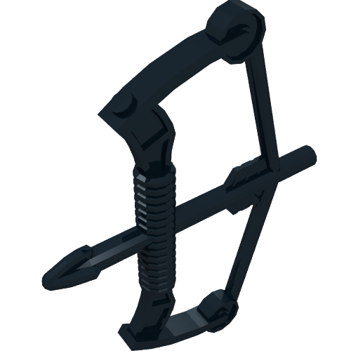 Rendu LDraw de Weapon Bow and Arrow Compound, couleur indicative