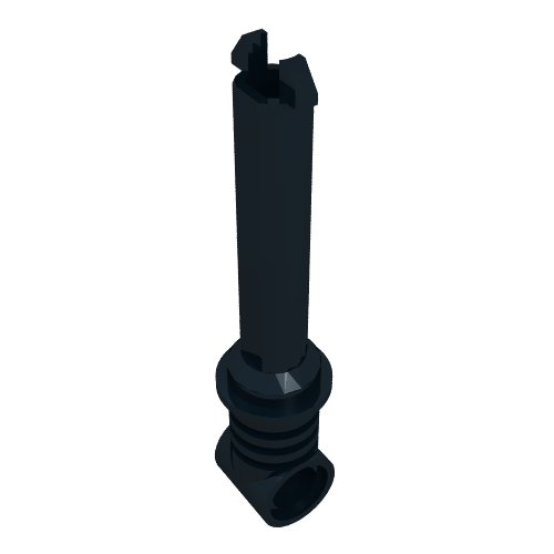 Rendu LDraw de Technic Amortisseur 9.5L, Piston Rod (Technic Shock Absorber 9.5L, Piston Rod), couleur indicative