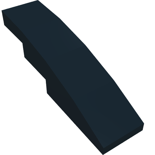 Brique courbée 4 x 1 Non tenons [tenon Support avec crêtes symétriques] (Brick Curved 4 x 1 No Studs [Stud Holder with Symmetric Ridges])