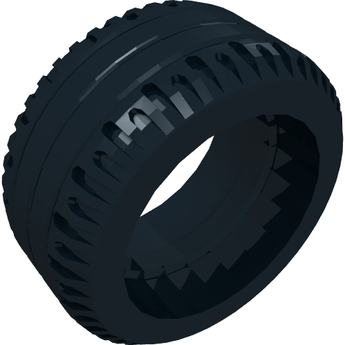 Rendu LDraw de Pneu 21 x 9.9 (Tyre 21 x 9.9), couleur indicative