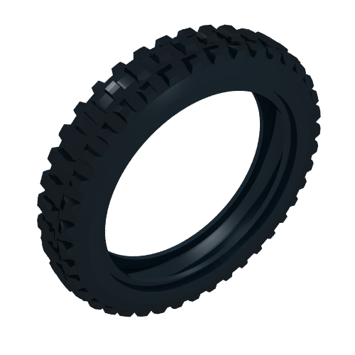 Rendu LDraw de Pneu 100.6 x 22 moto (Tyre 100.6 x 22 Motorcycle), couleur indicative