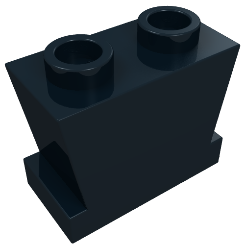 Brique 1 x 2 coniques (jambes vieux) (Brick 1 x 2 Tapered (Legs Old))