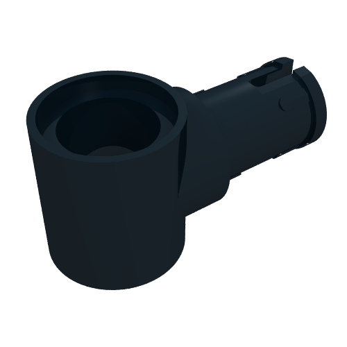 Connecteur Technic Hub de connecteur avec 1 connecteur avec nervures de friction longitudinales (Technic Pin Connector Hub with 1 Pin with Friction Ridges Lengthwise)