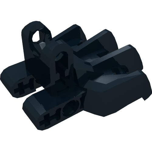 Rendu LDraw de Large Figure Foot, avec Ball Socket 5 x 6 x 2, couleur indicative