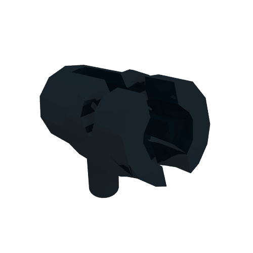 Rendu LDraw de Lanceur, pistolet / blaster / mini-tireur (Launcher, Weapon Gun / Blaster / Shooter Mini), couleur indicative
