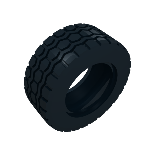 Rendu LDraw de Pneumatique 49,53 x 20 (Tyre 49.53 x 20), couleur indicative