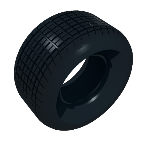 Rendu LDraw de Pneumatique 81,6 x 44 R (Tyre 81.6 x 44 R), couleur indicative