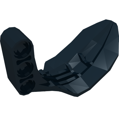 Rendu LDraw de Technic Grabber Arm Claw avec 3L Thick Beam [Type 2], couleur indicative