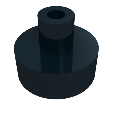 Tuile ronde spécial 1 x 1 avec barre creuse (Tile Special Round 1 x 1 with Hollow Bar)