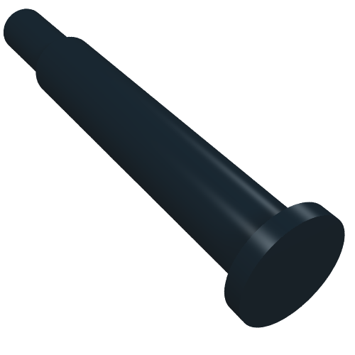 Rendu LDraw de Roue de train / goupille d'hélice (Train Wheel / Propeller Pin), couleur indicative