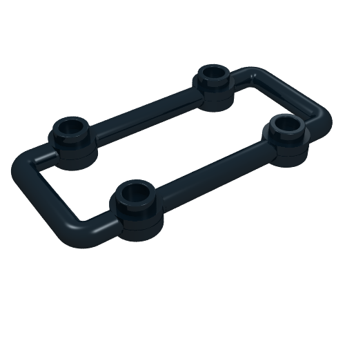 Rendu LDraw de Treillis 3 x 6 module avec tenons (Lattice 3 x 6 Module with Studs), couleur indicative