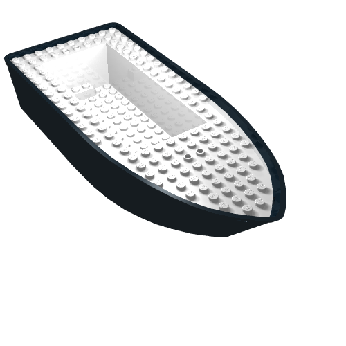 Rendu LDraw de Bateau 25 x 10 x 4 1/3 [assemblage complet] (Boat 25 x 10 x 4 1/3 [Complete Assembly]), couleur indicative
