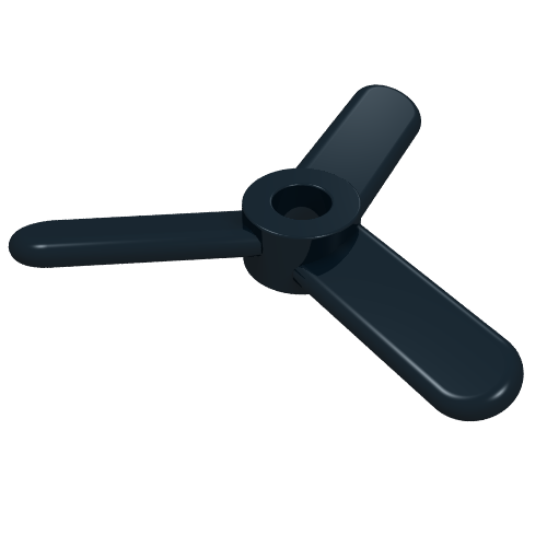 Rendu LDraw de Hélice 3 pales petit (Propeller 3 Blade Small), couleur indicative