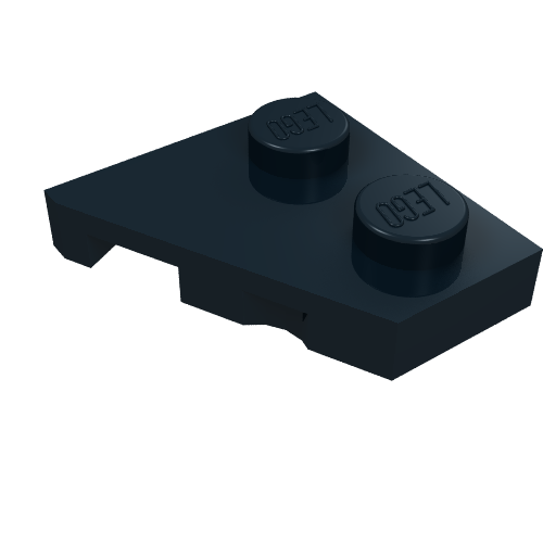 Compensée plaque 2 x 2 droite (Wedge Plate 2 x 2 Right)