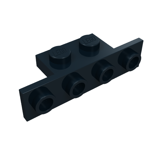 Support 1 x 2 - 1 x 4 [coins carrés] (Bracket 1 x 2 - 1 x 4 [Square Corners])