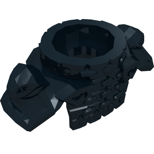 Plastron armure minifigurine avec col rond, cotte de mailles, épaulettes avec têtes de serpent et 1 tenon au dos (Minifig Neckwear Armour Breastplate with Round Collar, Chain Mail, Shoulder Pads with Snake Heads and 1 Stud on Back)