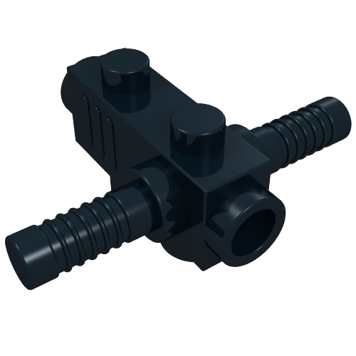 Rendu LDraw de Tronçonneuse / corps de perceuse (Tool Chainsaw / Drill Body), couleur indicative
