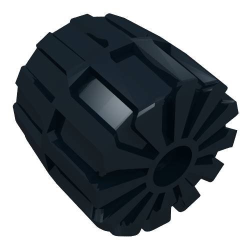Rendu LDraw de Moyen en plastique dur de roue (35mm D. x 31mm) (Wheel Hard Plastic Medium (35mm D. x 31mm)), couleur indicative