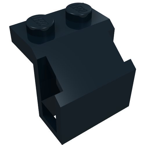 Rendu LDraw de Train, Cylindre de moteur à vapeur, 1 x 2 tenons, Surfaces planes (Train, Steam Engine Cylinder, 1 x 2 Studs, Flat Surfaces), couleur indicative