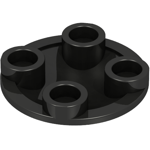 Plaque ronde 2 x 2 avec fond arrondi [Boat tenon] (Plate Round 2 x 2 with Rounded Bottom [Boat Stud])