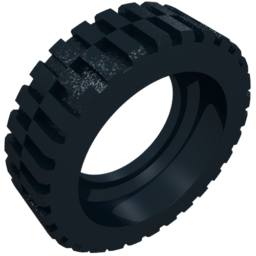 Rendu LDraw de Pneu 24 x 13 modèle équipe (Tyre 24 x 13 Model Team), couleur indicative