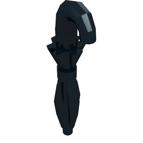Rendu LDraw de Équipement parapluie plié (Equipment Umbrella Folded), couleur indicative
