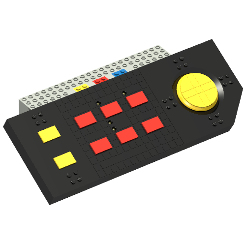 Rendu LDraw de Hub / Controller, Technic Control Center I, couleur indicative