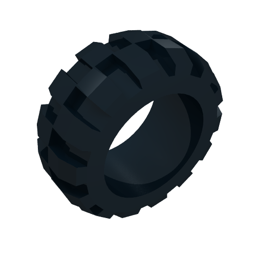 Rendu LDraw de Pneu 30 x 20 solide ballon (Tyre 30 x 20 Solid Balloon), couleur indicative