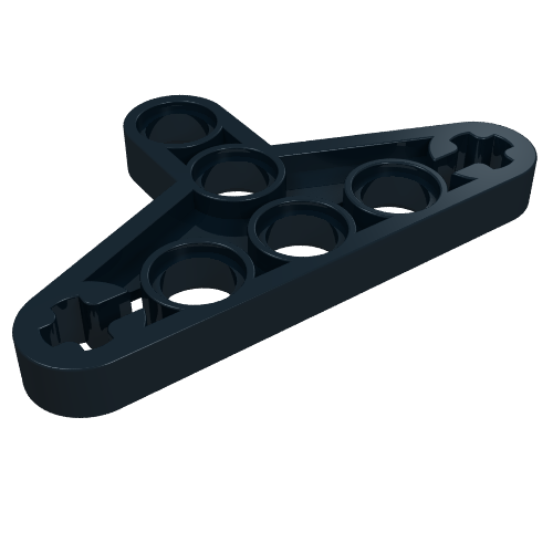 Rendu LDraw de Poutre Technic triangulaire mince [type I] (Technic Beam Triangle Thin [Type I]), couleur indicative