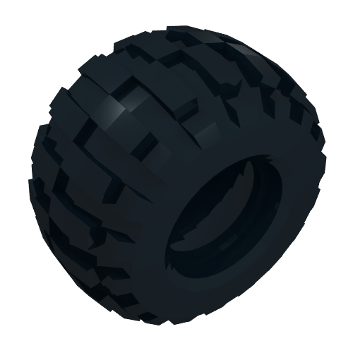 Rendu LDraw de Pneu 68,8 x 40 ballon grand (Tyre 68.8 x 40 Balloon Large), couleur indicative