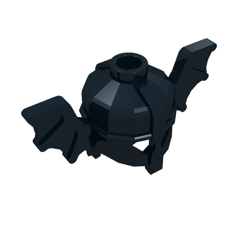 Casque avec ailes de chauve-souris (Helmet with Bat Wings)