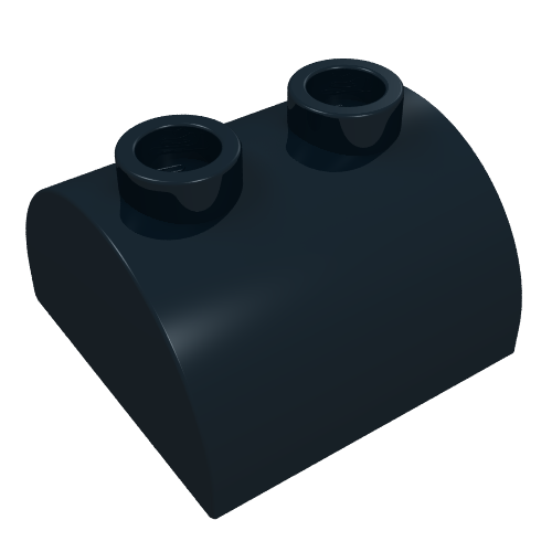 Brique courbée 2 x 2, deux dessus tenons (Brick Curved 2 x 2, Two Top Studs)
