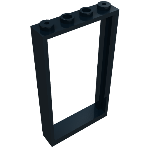 Rendu LDraw de Cadre de porte 1 x 4 x 6 Type 1 (Door Frame 1 x 4 x 6 Type 1), couleur indicative