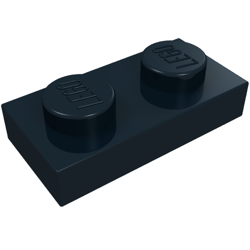 Plaque 1 x 2 (Plate 1 x 2)