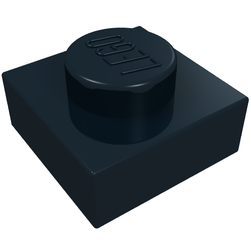 Rendu LDraw de Plaque 1 x 1 (Plate 1 x 1), couleur indicative