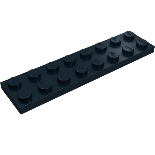 Rendu LDraw de Plaque 2 x 8 (Plate 2 x 8), couleur indicative
