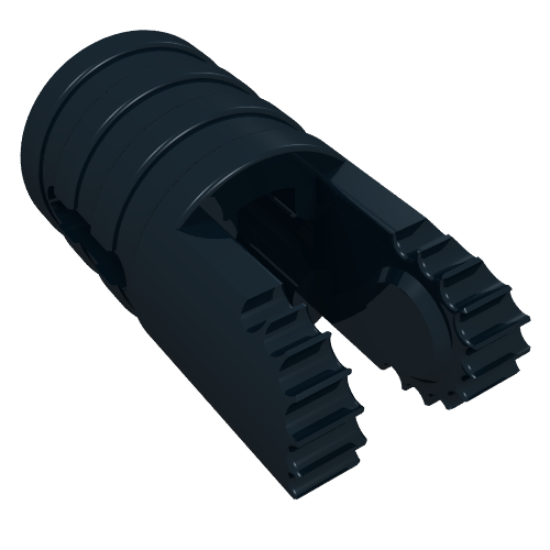 Cylindre de charnière 1 x 2 verrouillage avec 2 doigts et trou pour axe, 9 dents (Hinge Cylinder 1 x 2 Locking with 2 Click Fingers and Axle Hole, 9 Teeth)