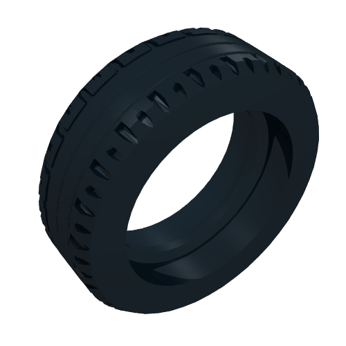 Rendu LDraw de Pneumatiques 43,2 x 14 (Tyre 43.2 x 14), couleur indicative