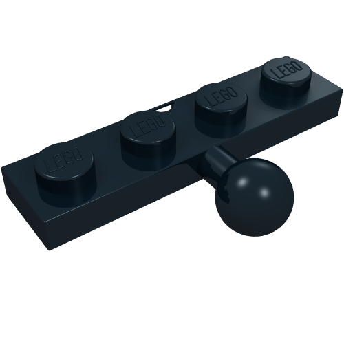 Plaque spéciale 1 x 4 avec boule de remorquage (Plate Special 1 x 4 with Towball)