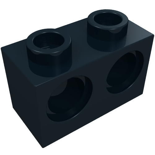 Technic brique 1 x 2 [2 trous de connecteur] (Technic Brick 1 x 2 [2 Pin Holes])