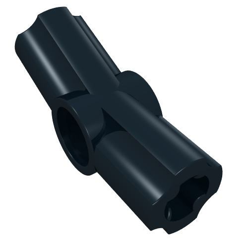 Rendu LDraw de Raccord Technic pour axe et connecteur coudé #3 - 157.5° (Technic Axle and Pin Connector Angled #3 - 157.5°), couleur indicative