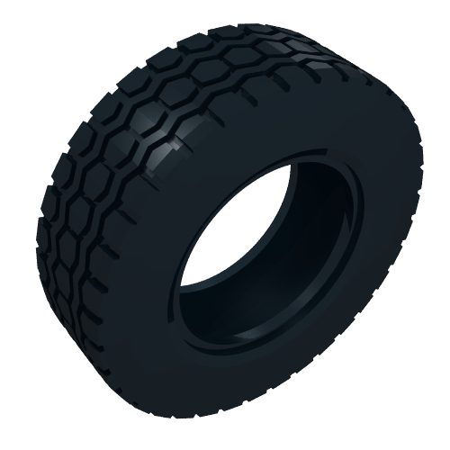 Rendu LDraw de Pneumatique 62,4 x 20 (Tyre 62.4 x 20), couleur indicative