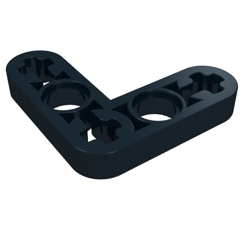 Rendu LDraw de Poutre Technic 3 x 3 en L mince (Technic Beam 3 x 3 L-Shape Thin), couleur indicative