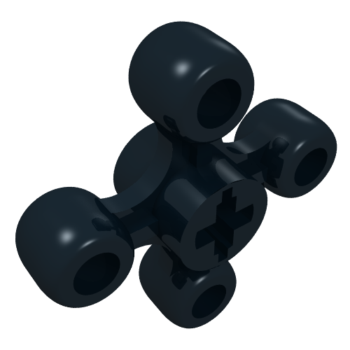 Rendu LDraw de Molette Technic (Technic Knob Wheel), couleur indicative