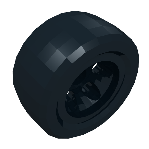 Rendu LDraw de Roue 30.4 x 14 solide lisse (Wheel 30.4 x 14 Solid Smooth), couleur indicative