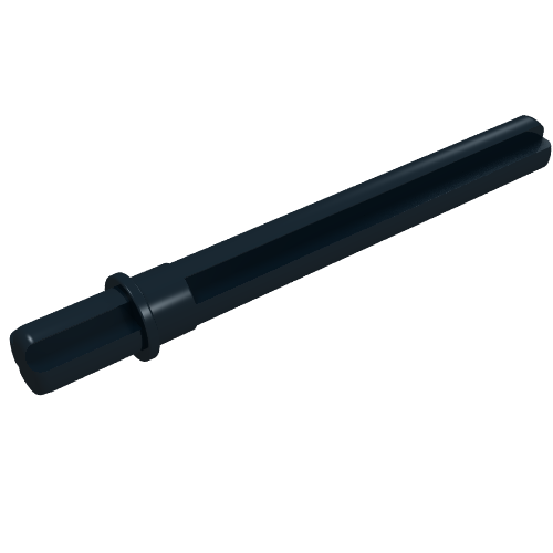 Rendu LDraw de Essieu Technic 5.5 avec butée [plate courte] (Technic Axle 5.5 with Stop [Flat Short End]), couleur indicative