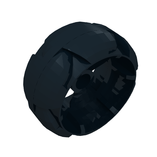 Rendu LDraw de Roue 32mm Znap Hélice (Wheel 32mm Znap Propeller), couleur indicative